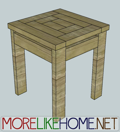 More Like Home Day 22 Build A Craftsman Style End Table