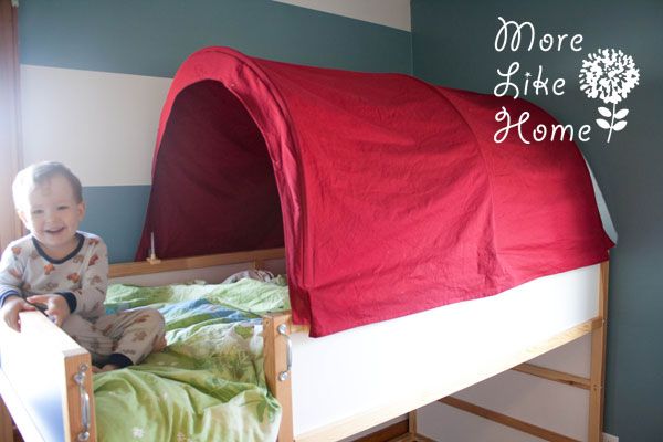 Blue Kid Tents Sleeping Cottage Canopy Net NEW IKEA KURA Dinosaur Bed Tent 