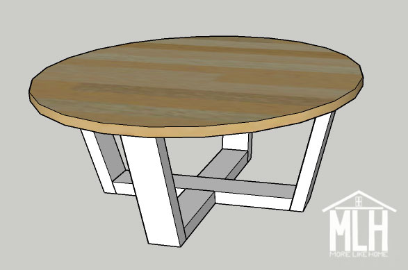 More Like Home Round Coffee Tables 4, How To Build Table Legs For Round
