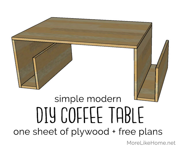 Modern Plywood Coffee Table, How To Make A Simple Plywood Table