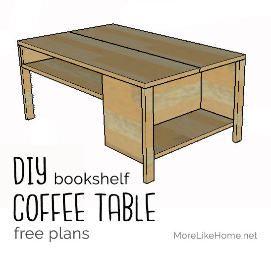 Built In Bookshelf Coffee Table Day 5, How To Build A Side Table With Shelf