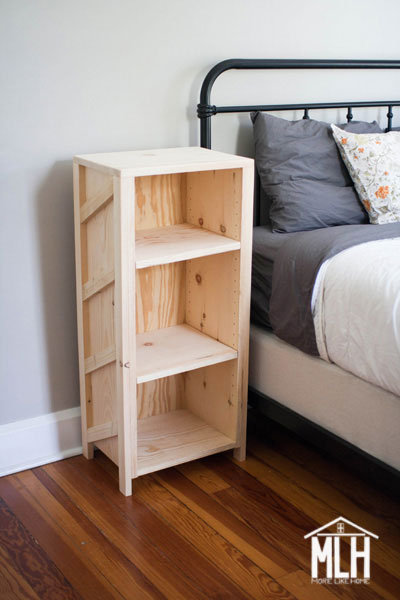 More Like Home Simple Mini Bookcase, Simple Wood Bookcase Plans