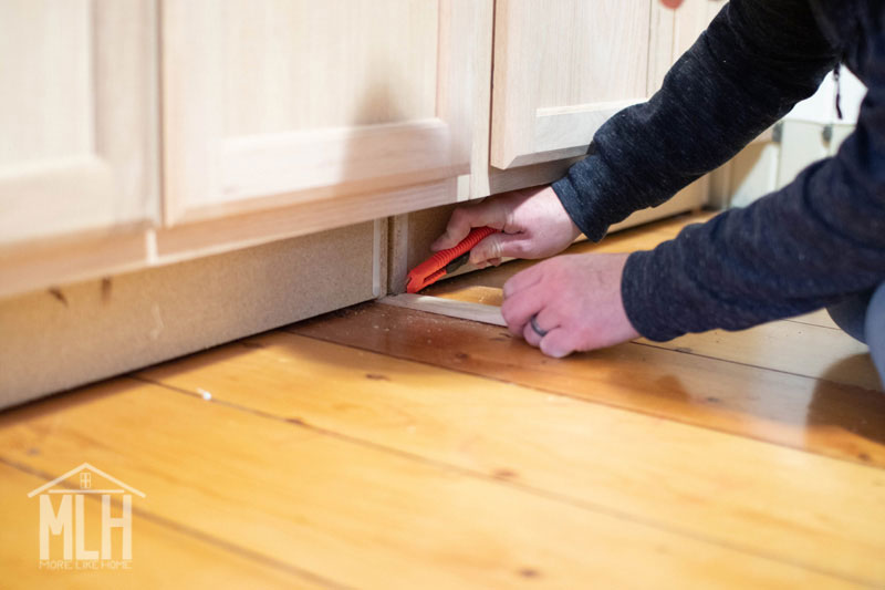 How To Turn Stock Cabinets Into Diy, Trim Around Base Of Kitchen Cabinets