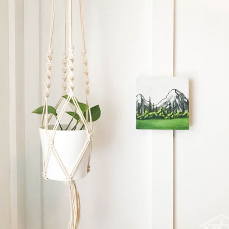 easy diy 30 minute macrame plant hanger with beads