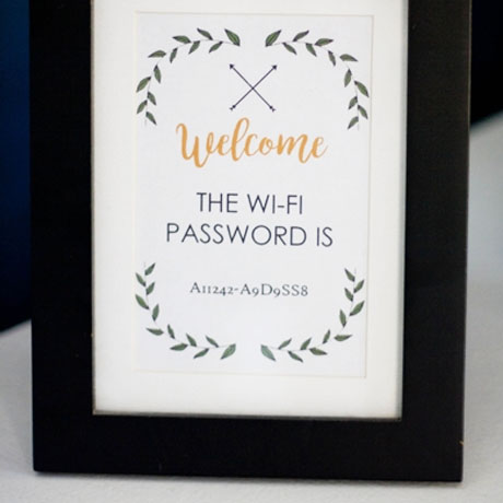 wifi password guestroom free printable