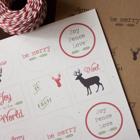 free printable christmas gift tag labels