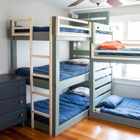 boys bunk room bedroom bunkroom reveal large family
