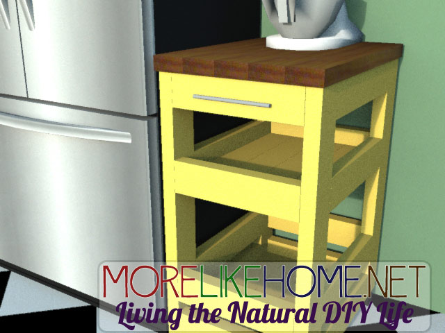 Build A Kitchen Cart With 2x4s, Diy Small Kitchen Cart