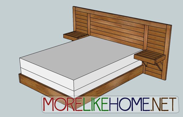 Build A Simple Modern Headboard, How To Set Up Bed Frame With Headboards