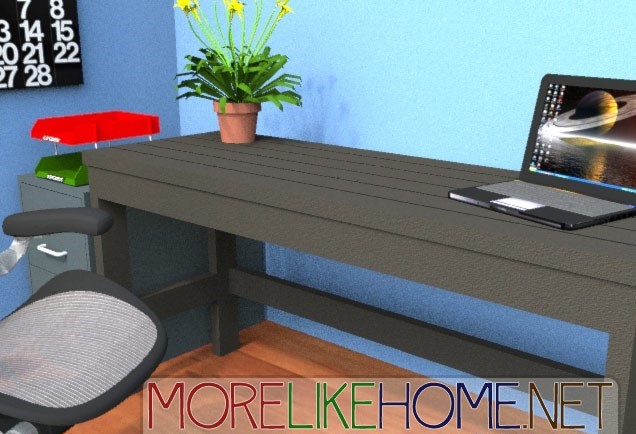 More Like Home Day 2 Build A Casual Desk With 2x4s