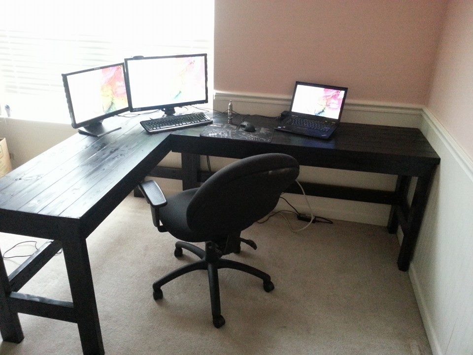 More Like Home Day 2 Build A Casual Desk With 2x4s